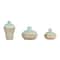 Hello Honey® Distressed Finish Brown & White Terracotta Vase Set